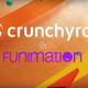 Pictured are the Crunchyroll and Funimation logos.